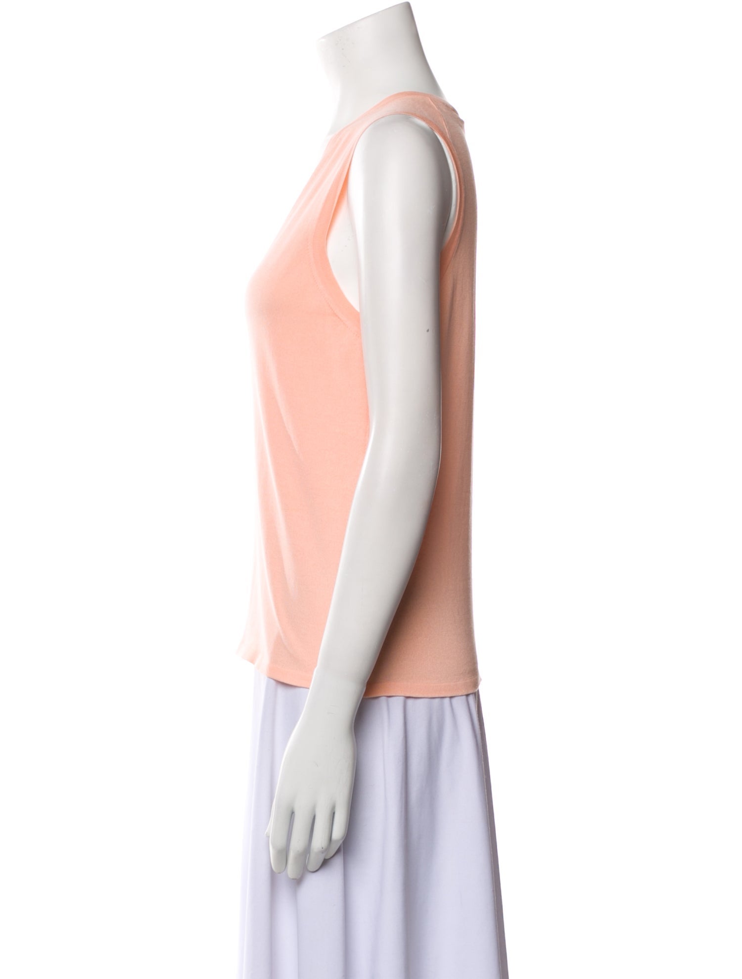 Bergdorf Goodman V-Neck Sleeveless Top