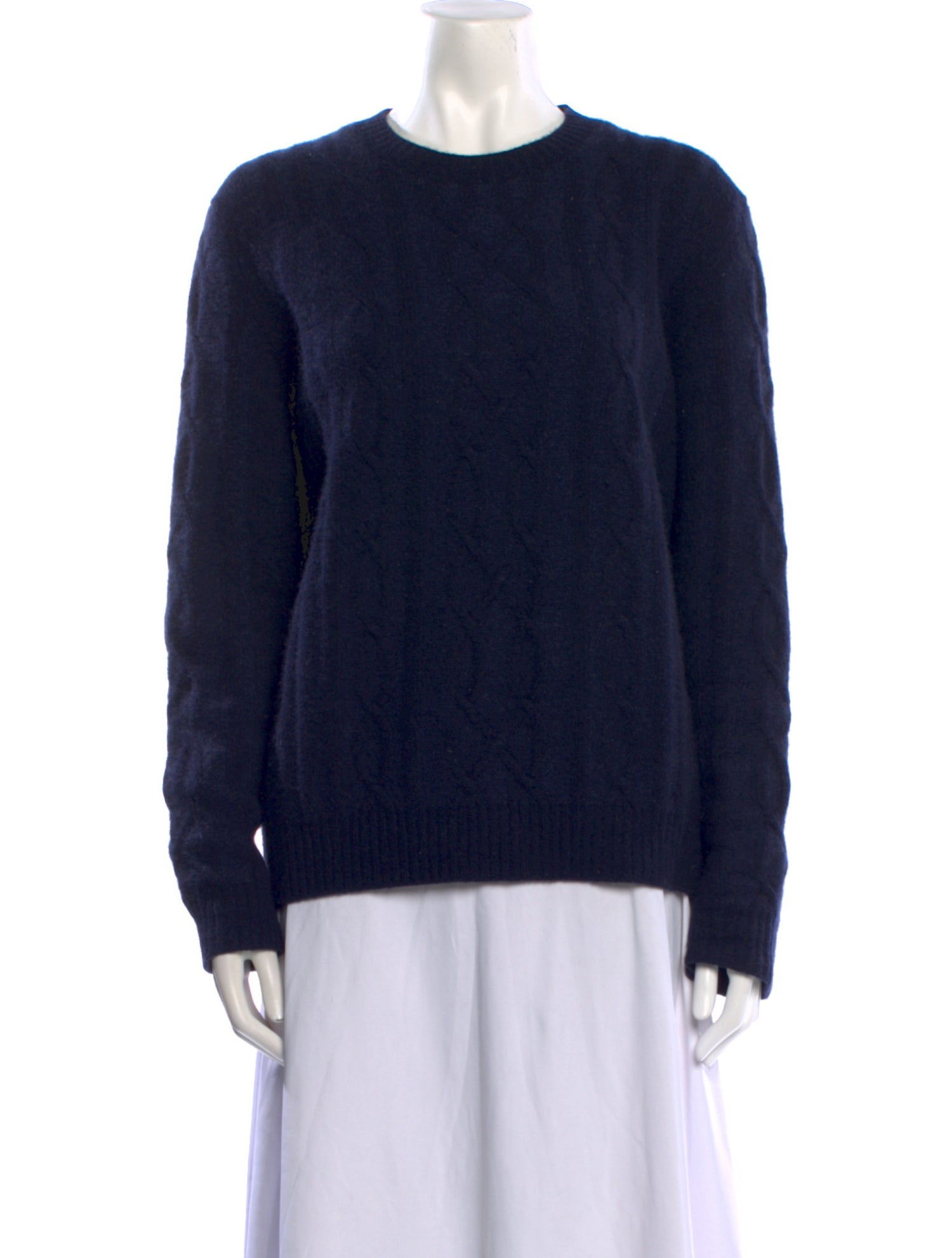 Bergdorf Goodman Cashmere Crew Neck Sweater