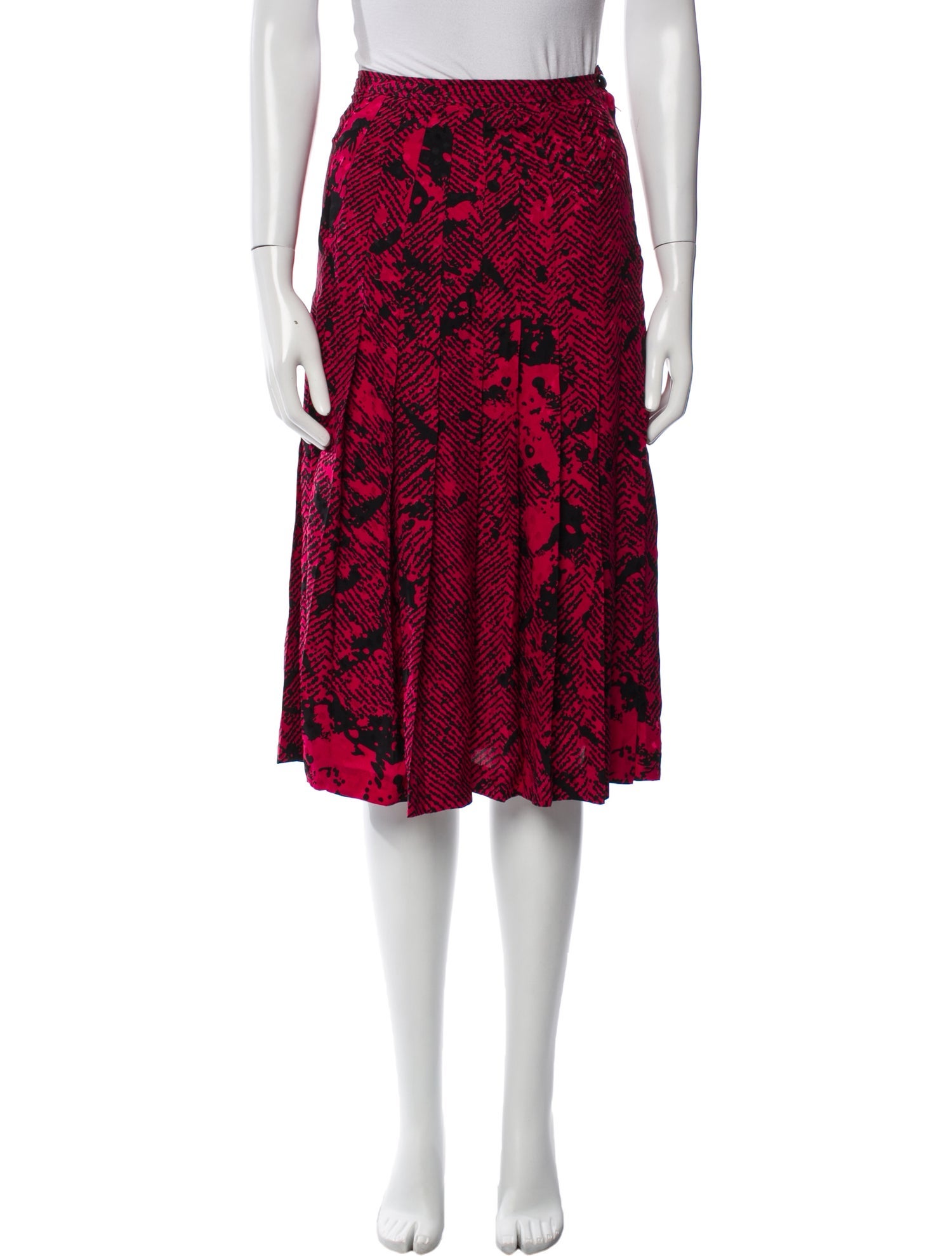 Bergdorf Goodman Silk Knee-Length Skirt