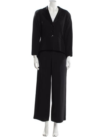 Bergdorf Goodman Virgin Wool Pant Set