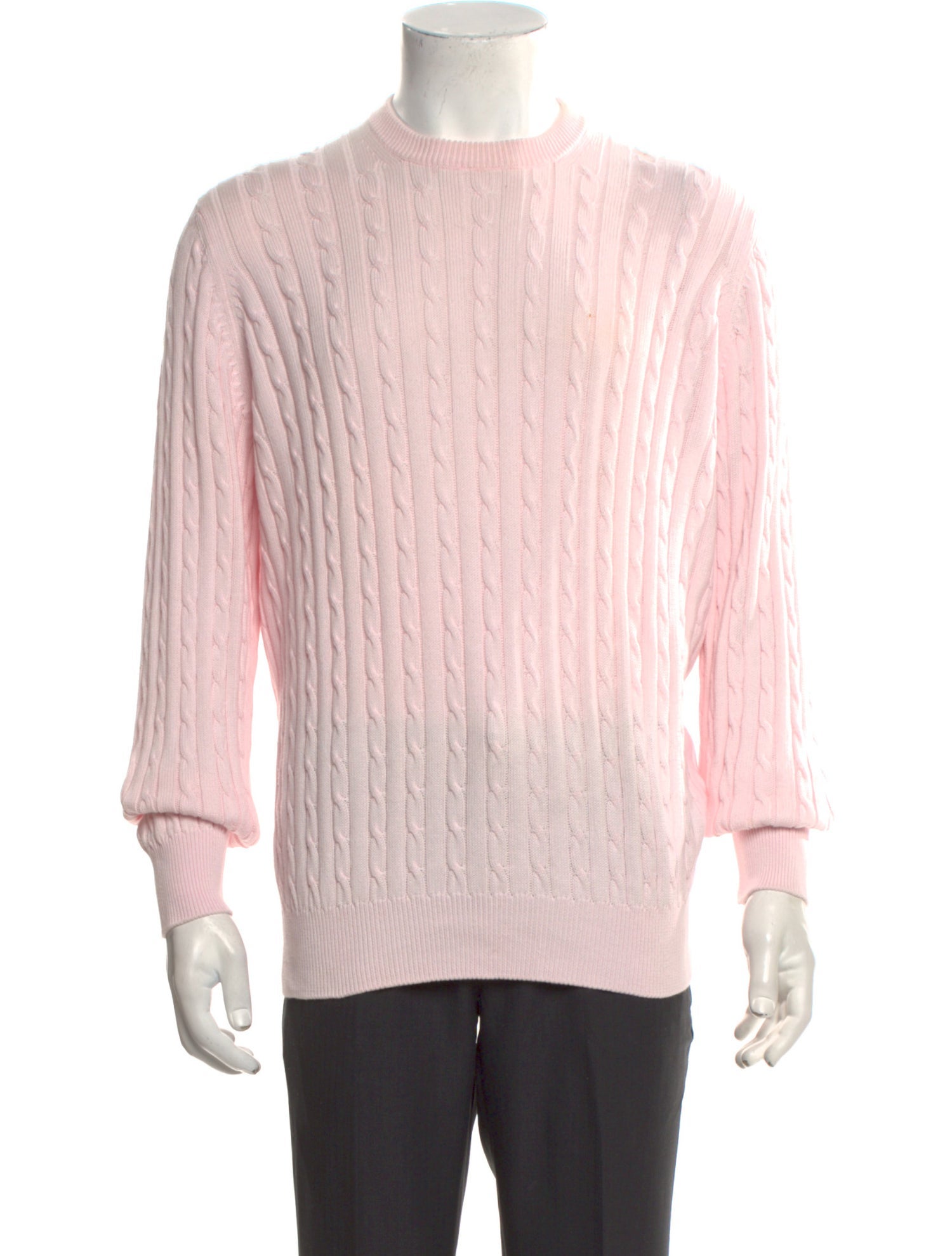 Bergdorf Goodman Crew Neck Long Sleeve Pullover