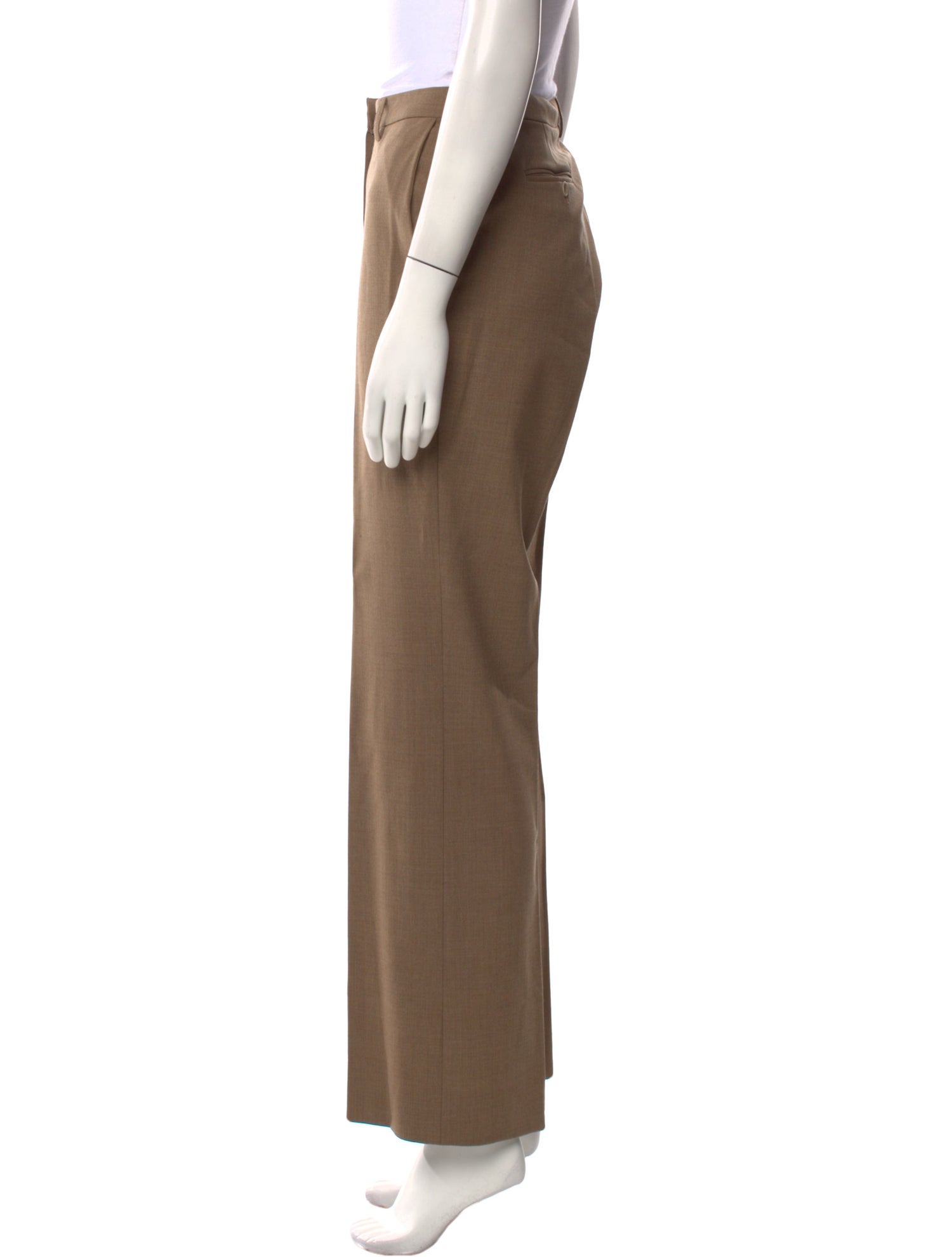 Bergdorf Goodman Wool Wide Leg Pants