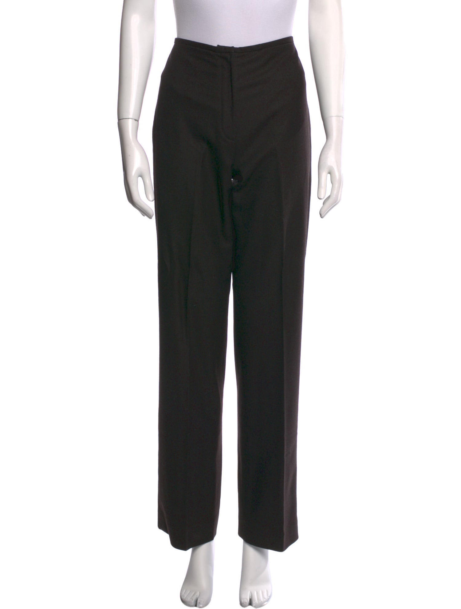 Bergdorf Goodman Wool Straight Leg Pants