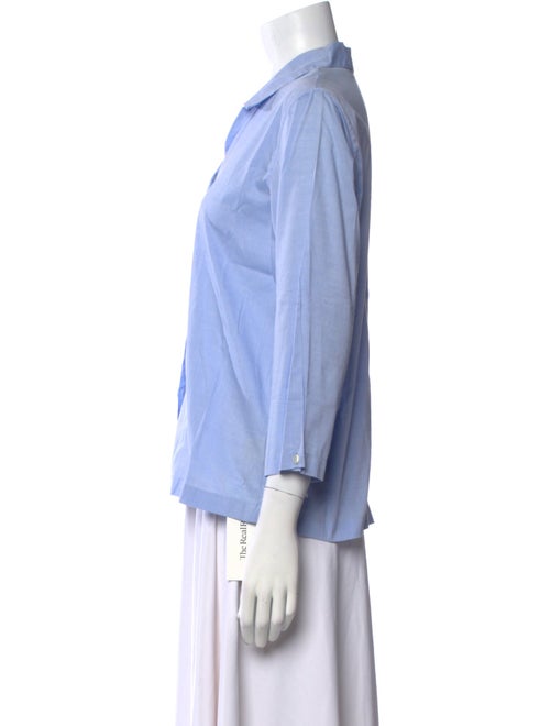 Bergdorf Goodman Three-Quarter Sleeve Button-Up Top