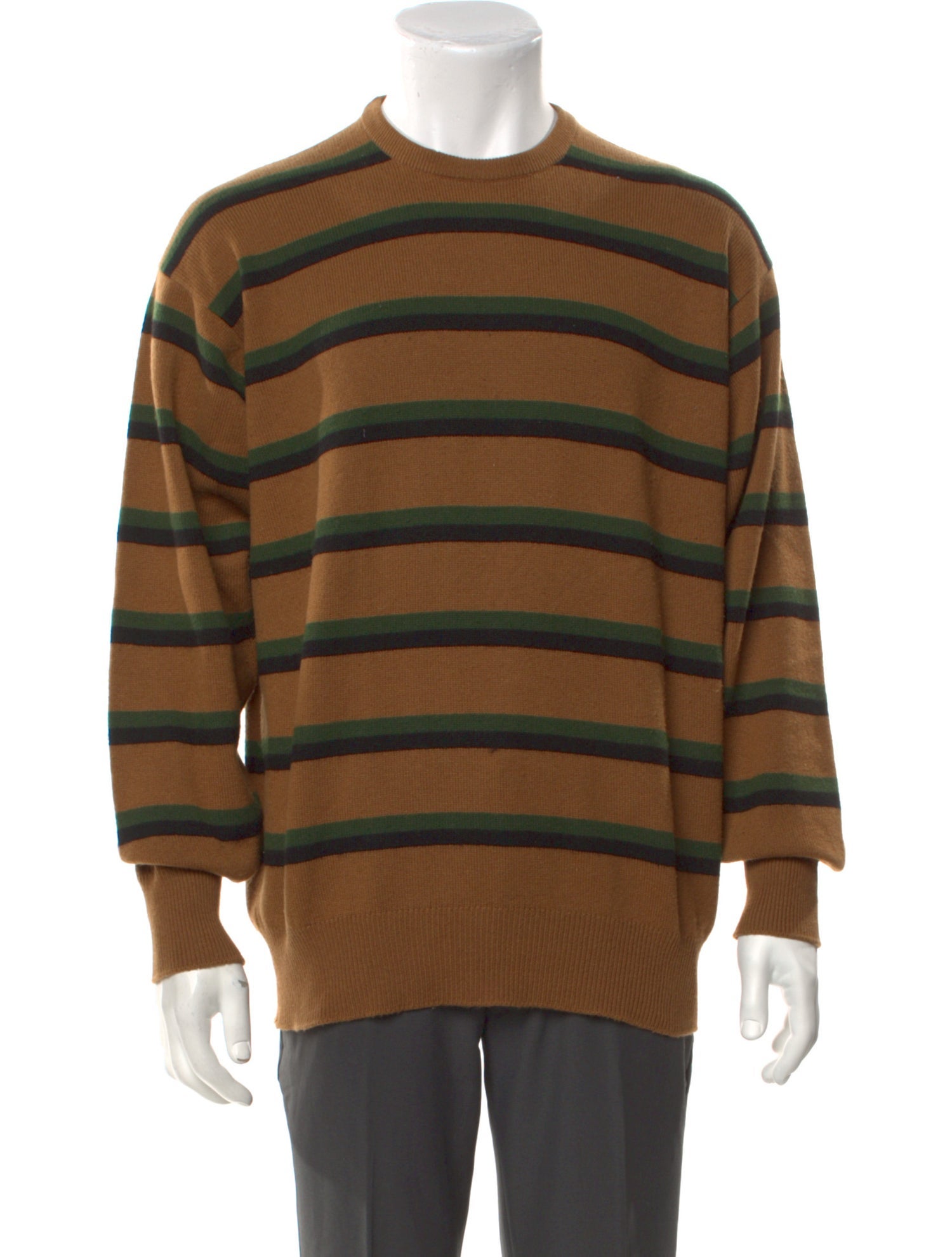 Bergdorf Goodman Cashmere Striped Pullover