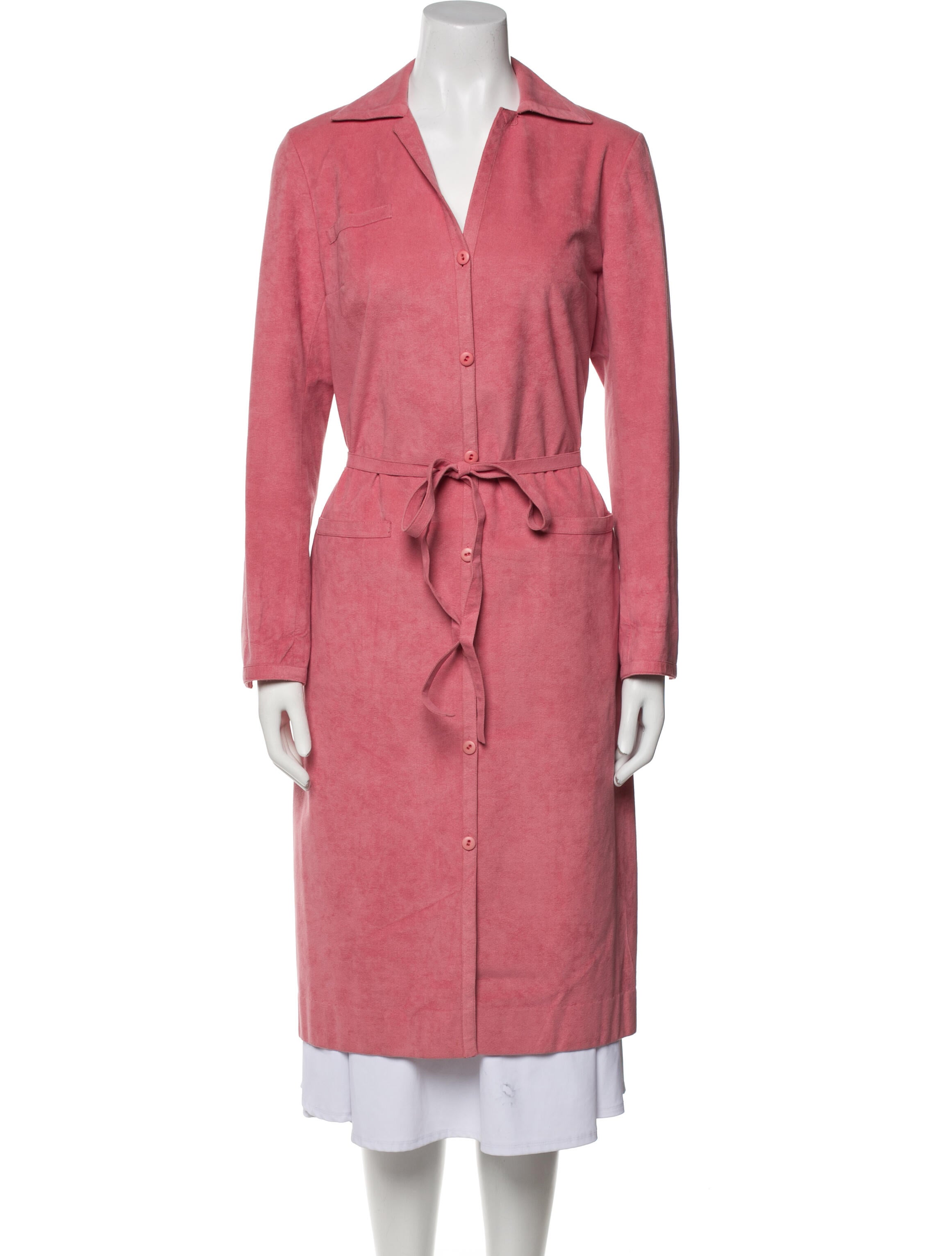 Bergdorf Goodman Suede Trench Coat