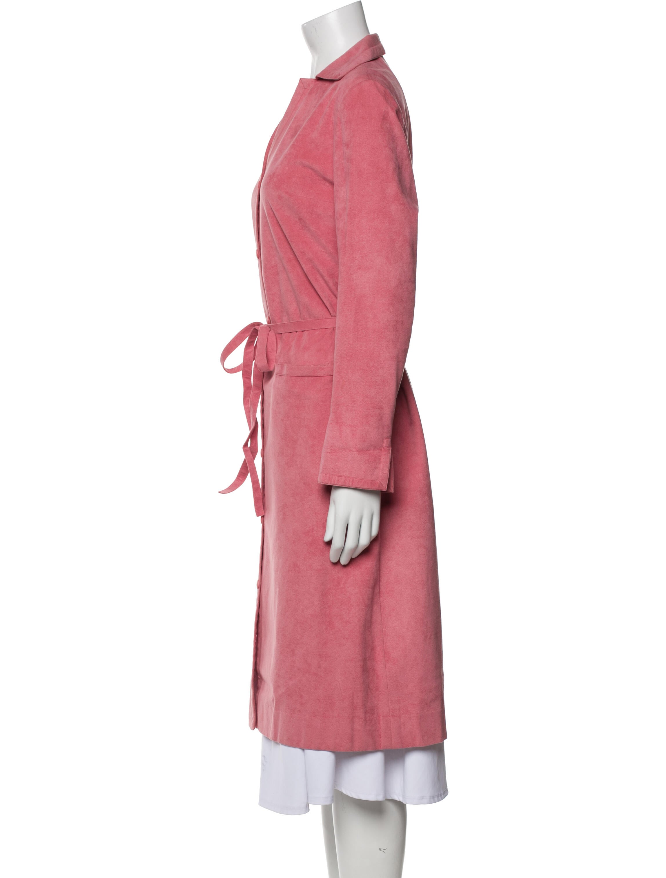 Bergdorf Goodman Suede Trench Coat