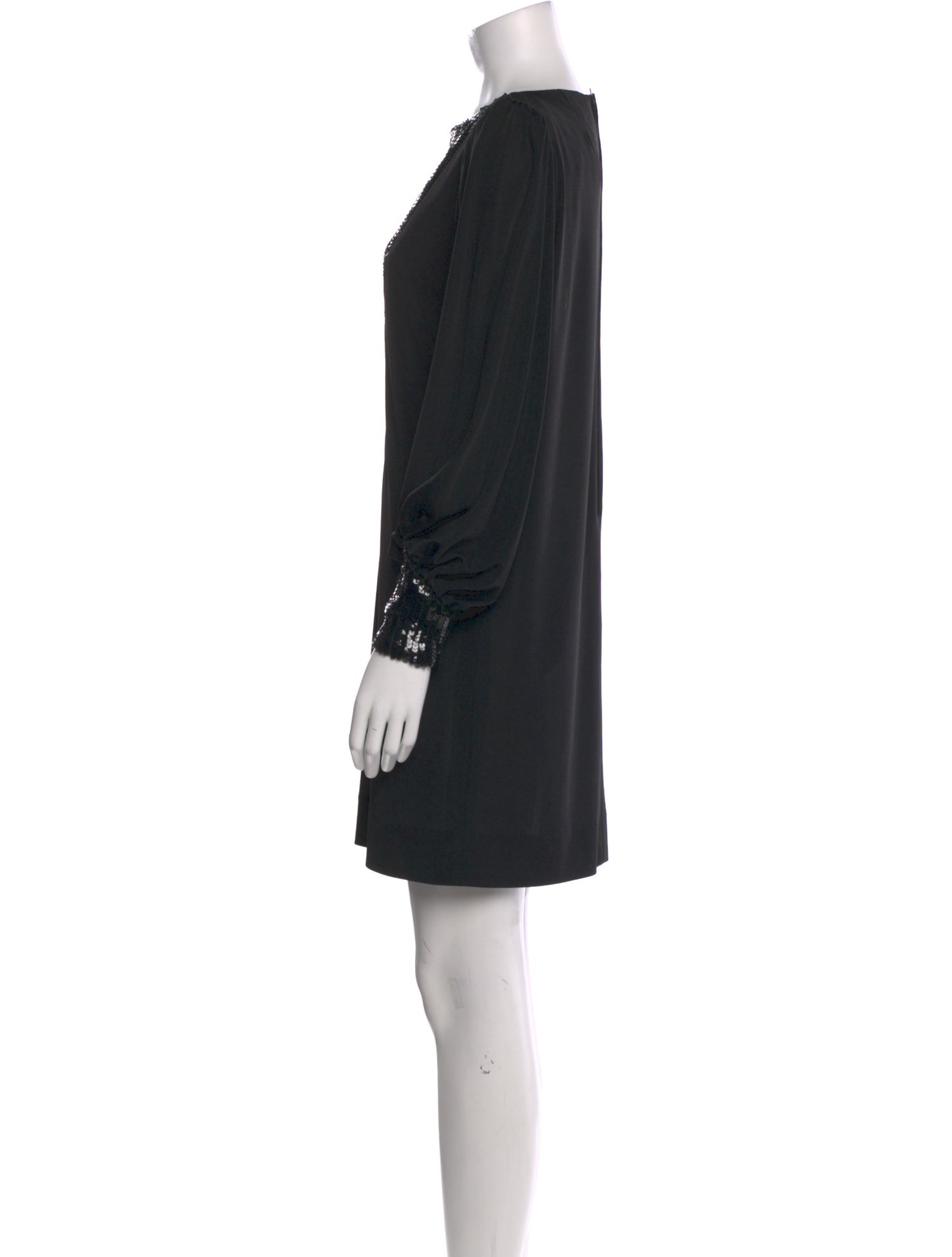 Bergdorf Goodman Bateau Neckline Mini Dress