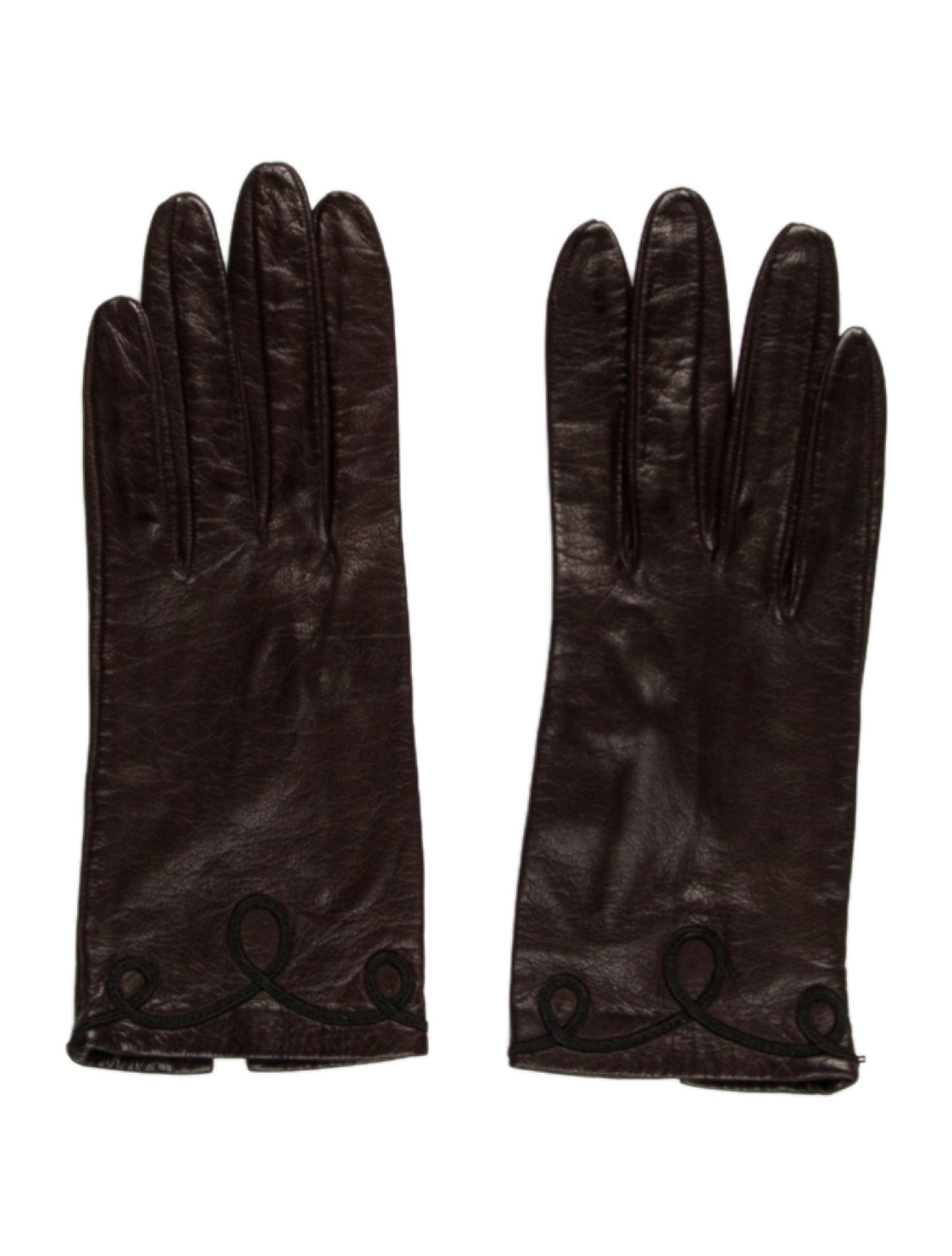 Bergdorf Goodman Leather Winter Gloves