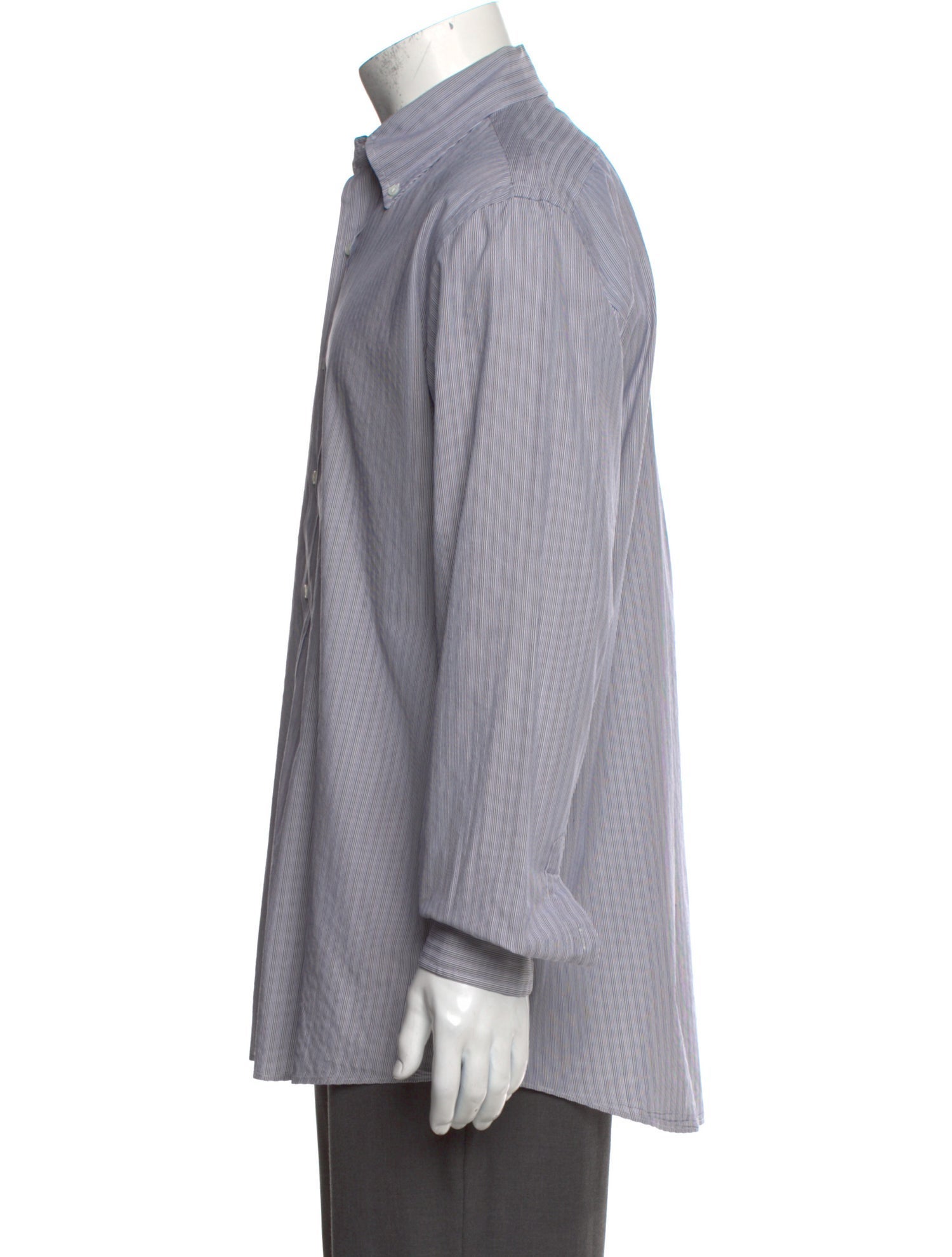 Bergdorf Goodman Striped Long Sleeve Dress Shirt