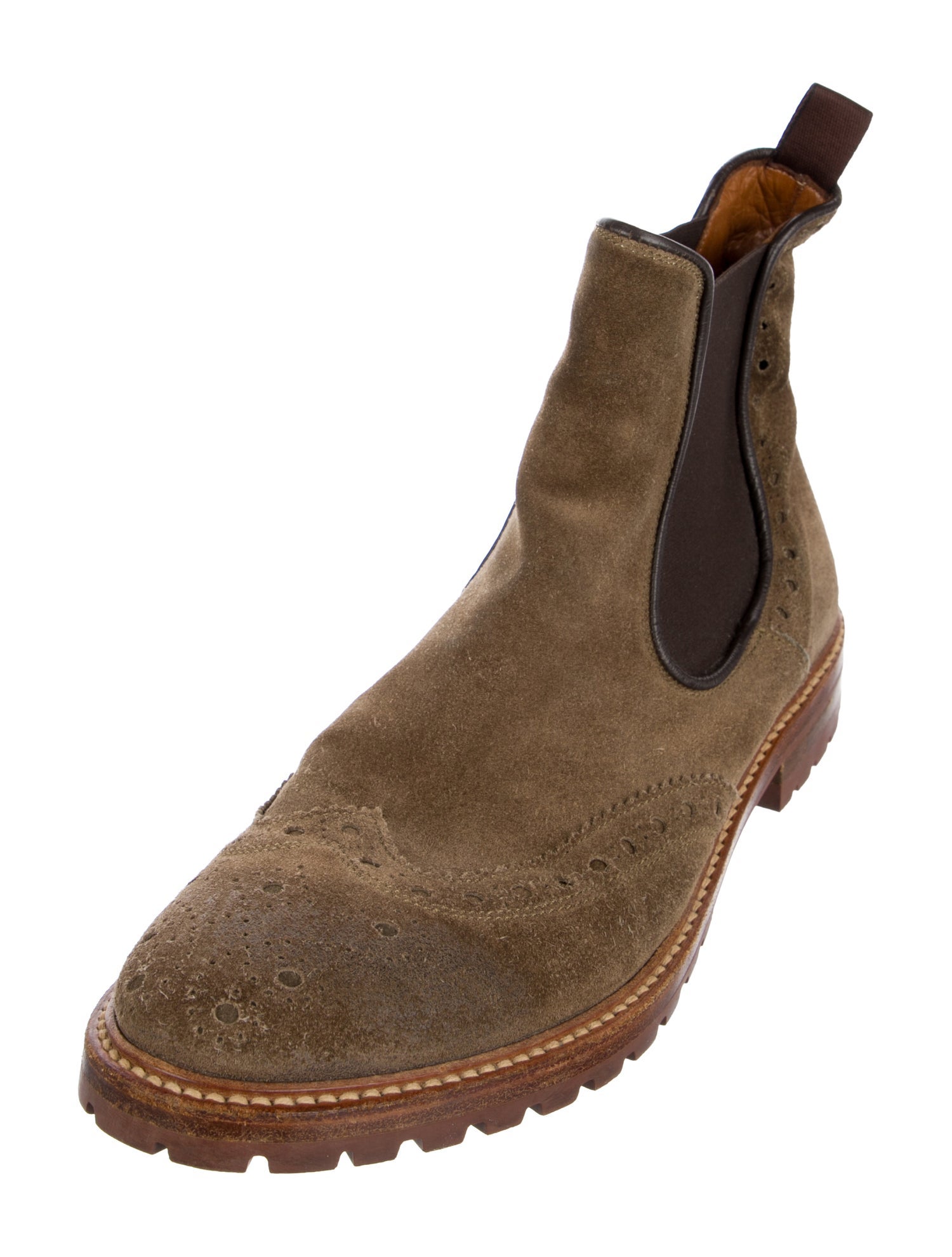 Bergdorf Goodman Suede Chelsea Boots