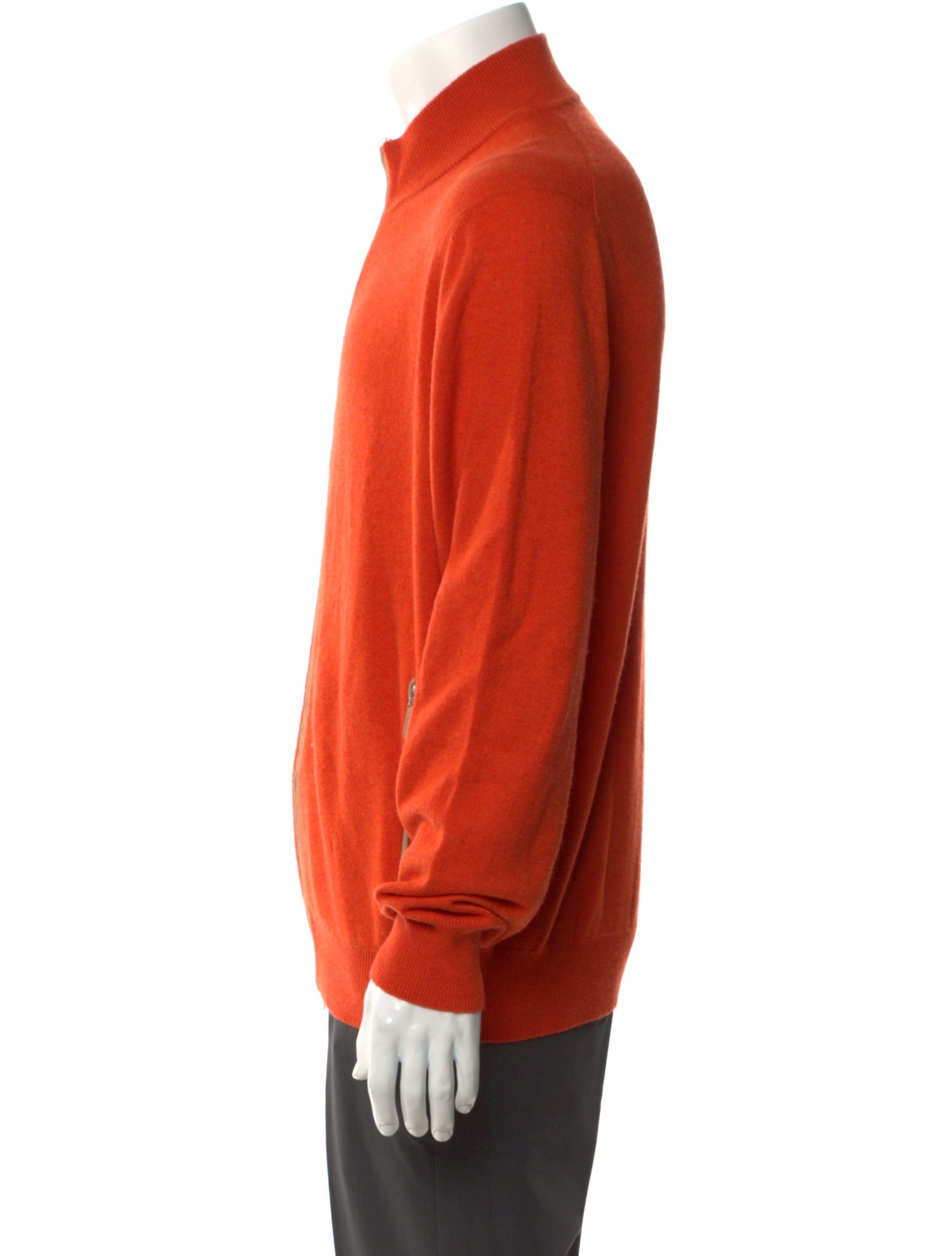 Bergdorf Goodman Cashmere Mock Neck Cardigan