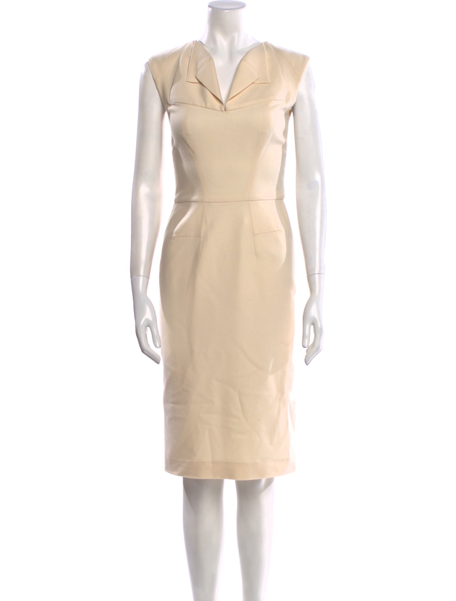 Bergdorf Goodman Wool Knee-Length Dress