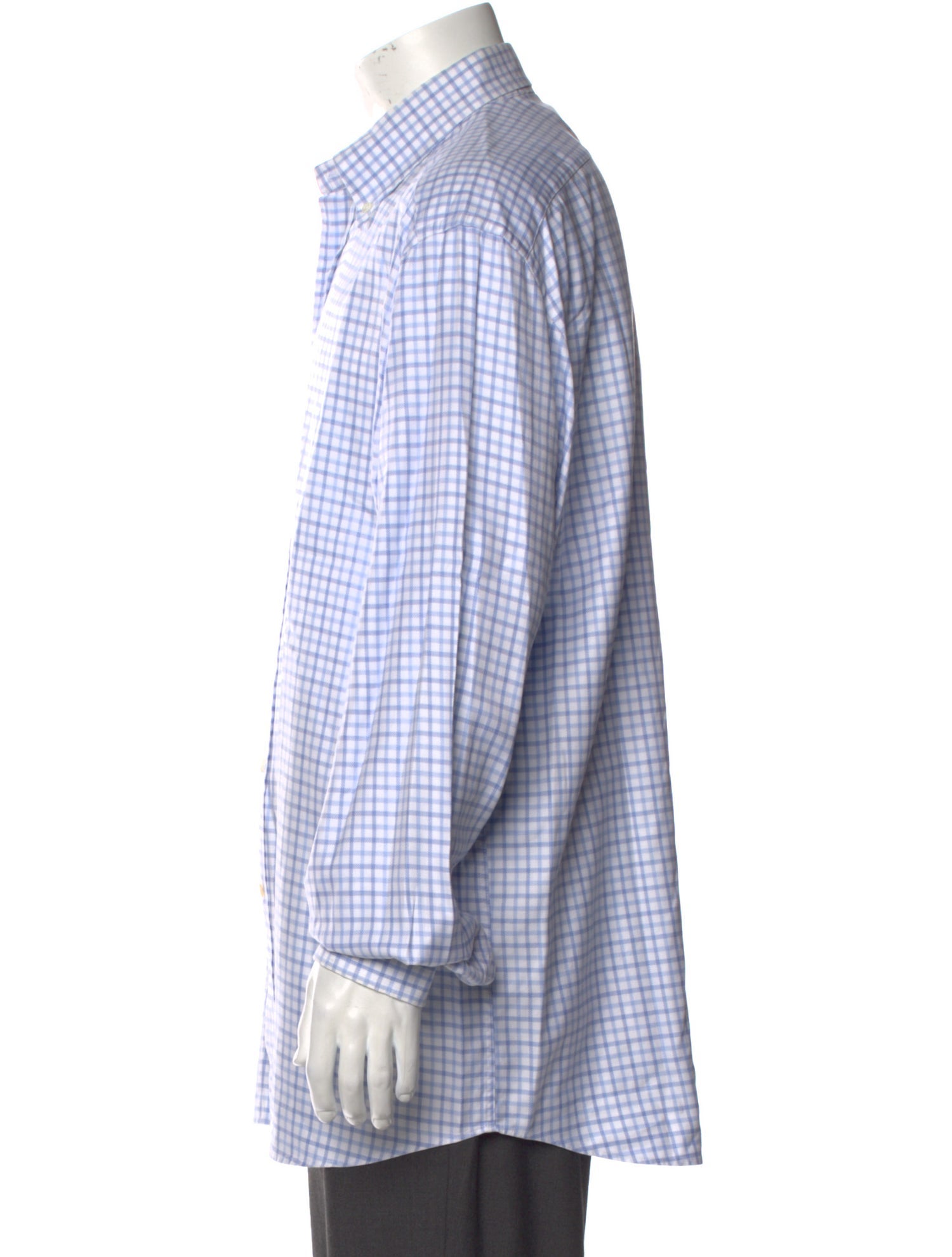 Bergdorf Goodman Plaid Print Long Sleeve Shirt