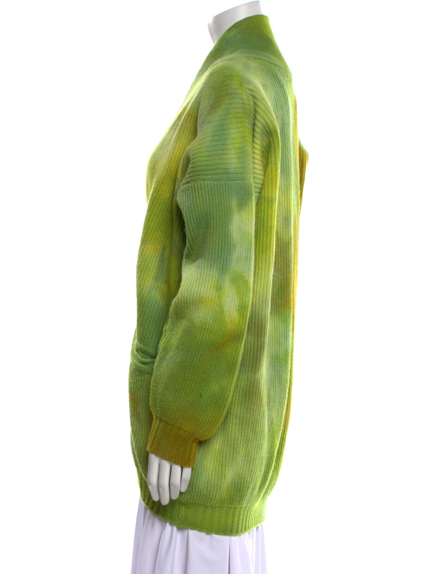 Bergdorf Goodman Wool Tie-Dye Print Sweater