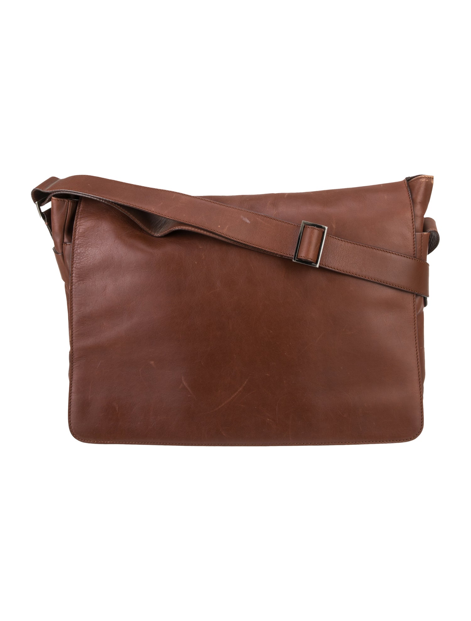 Bergdorf Goodman Leather Messenger Bag