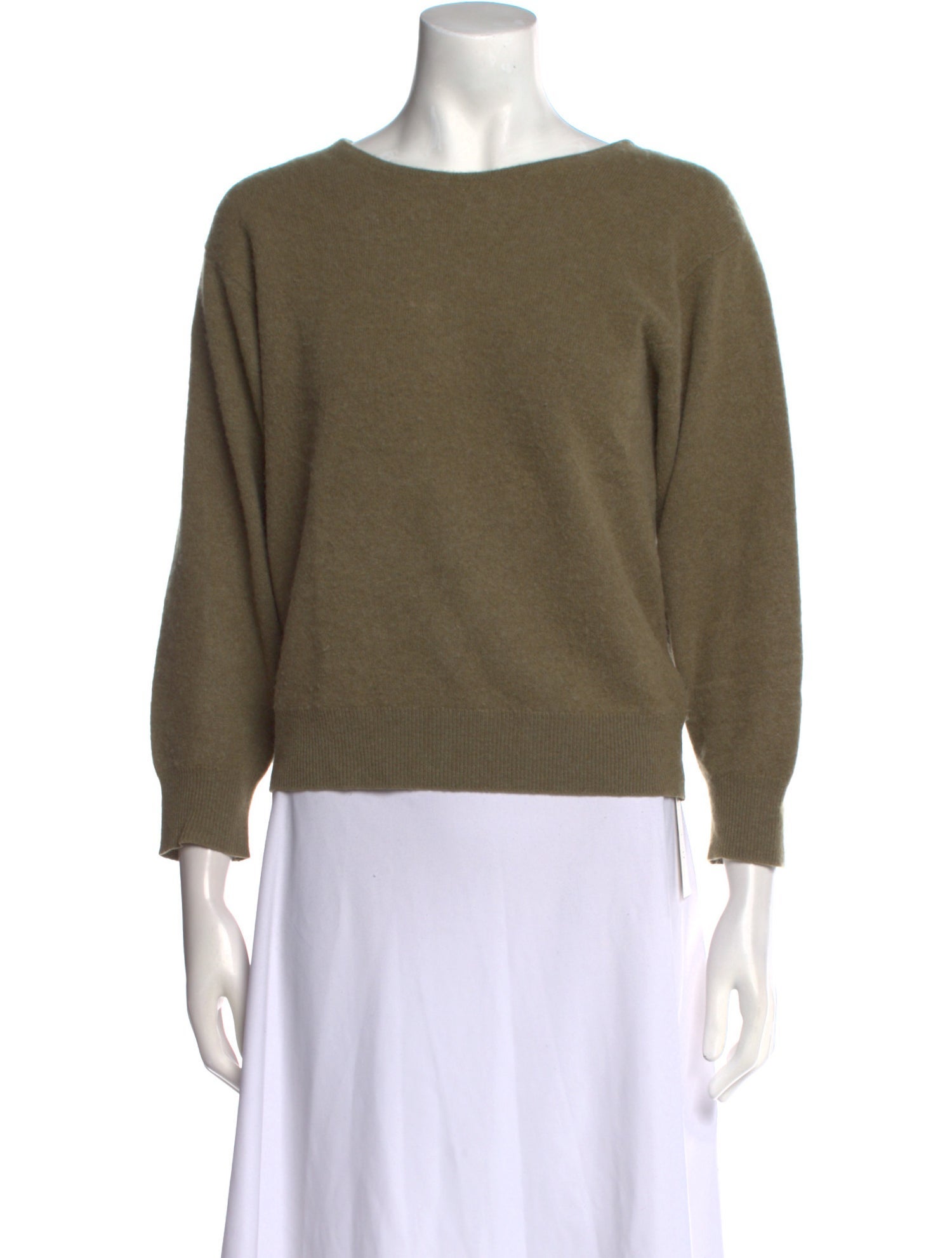 Bergdorf Goodman Cashmere Bateau Neckline Sweater
