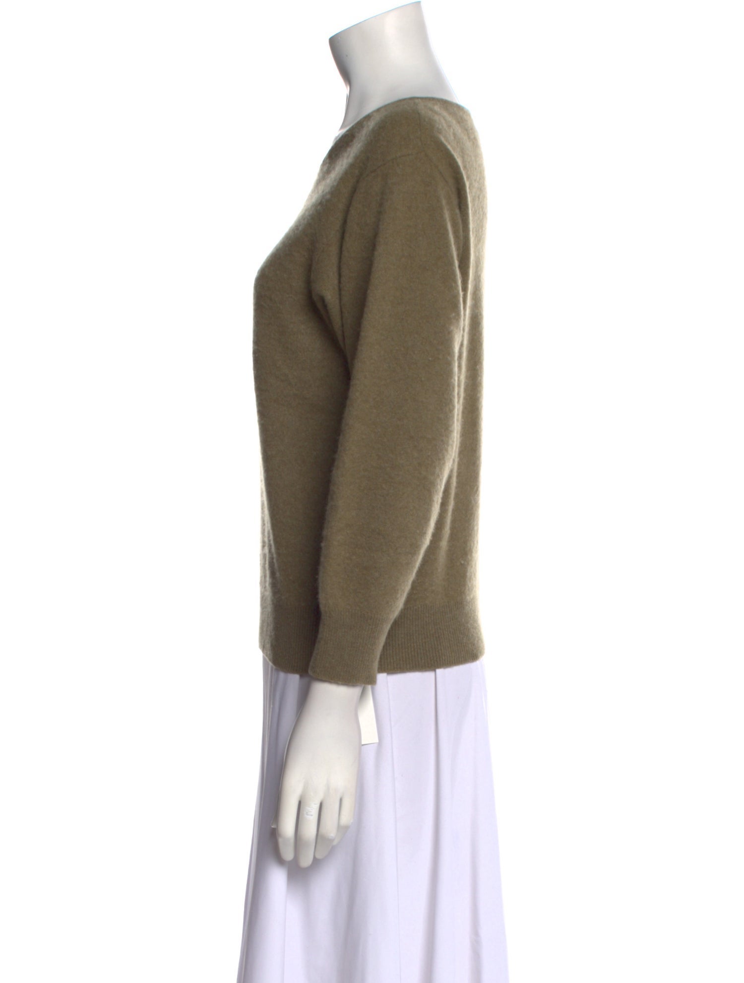 Bergdorf Goodman Cashmere Bateau Neckline Sweater