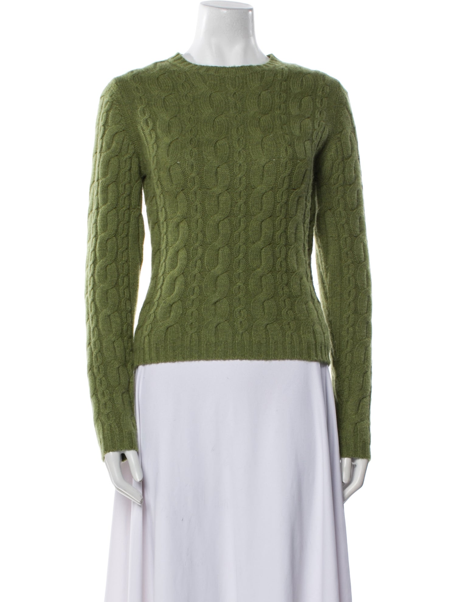 Bergdorf Goodman Cashmere Crew Neck Sweater