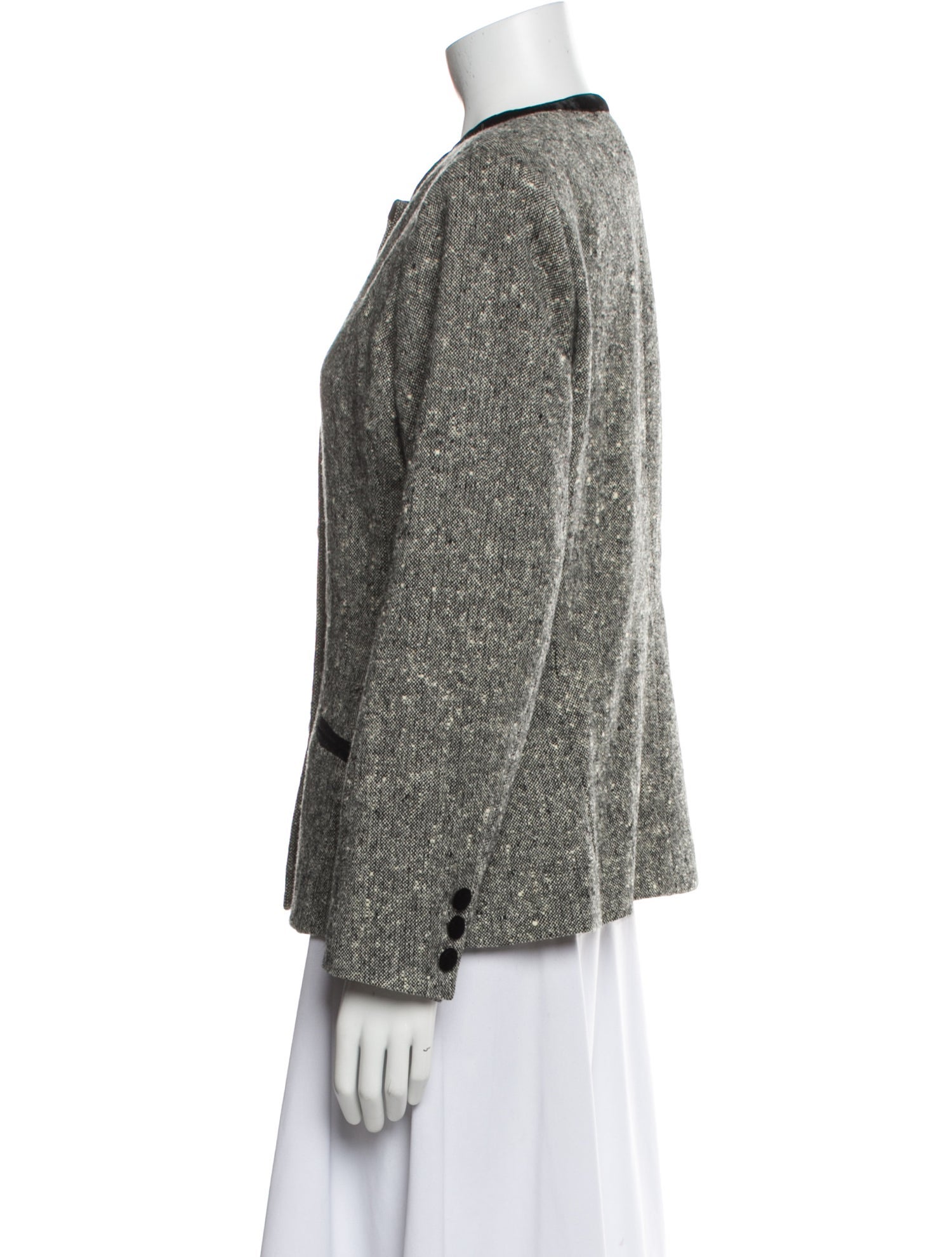 Bergdorf Goodman Tweed Pattern Evening Jacket