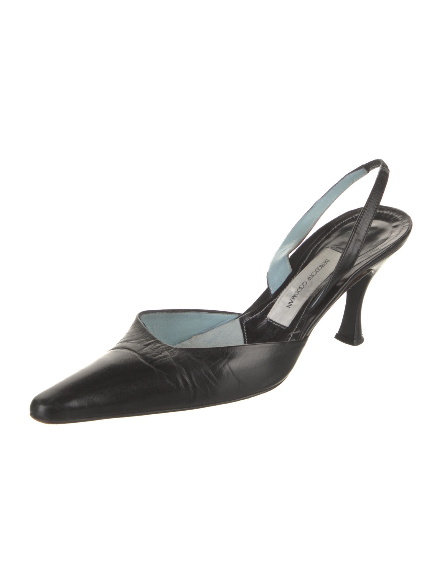 Bergdorf Goodman Leather Slingback Pumps