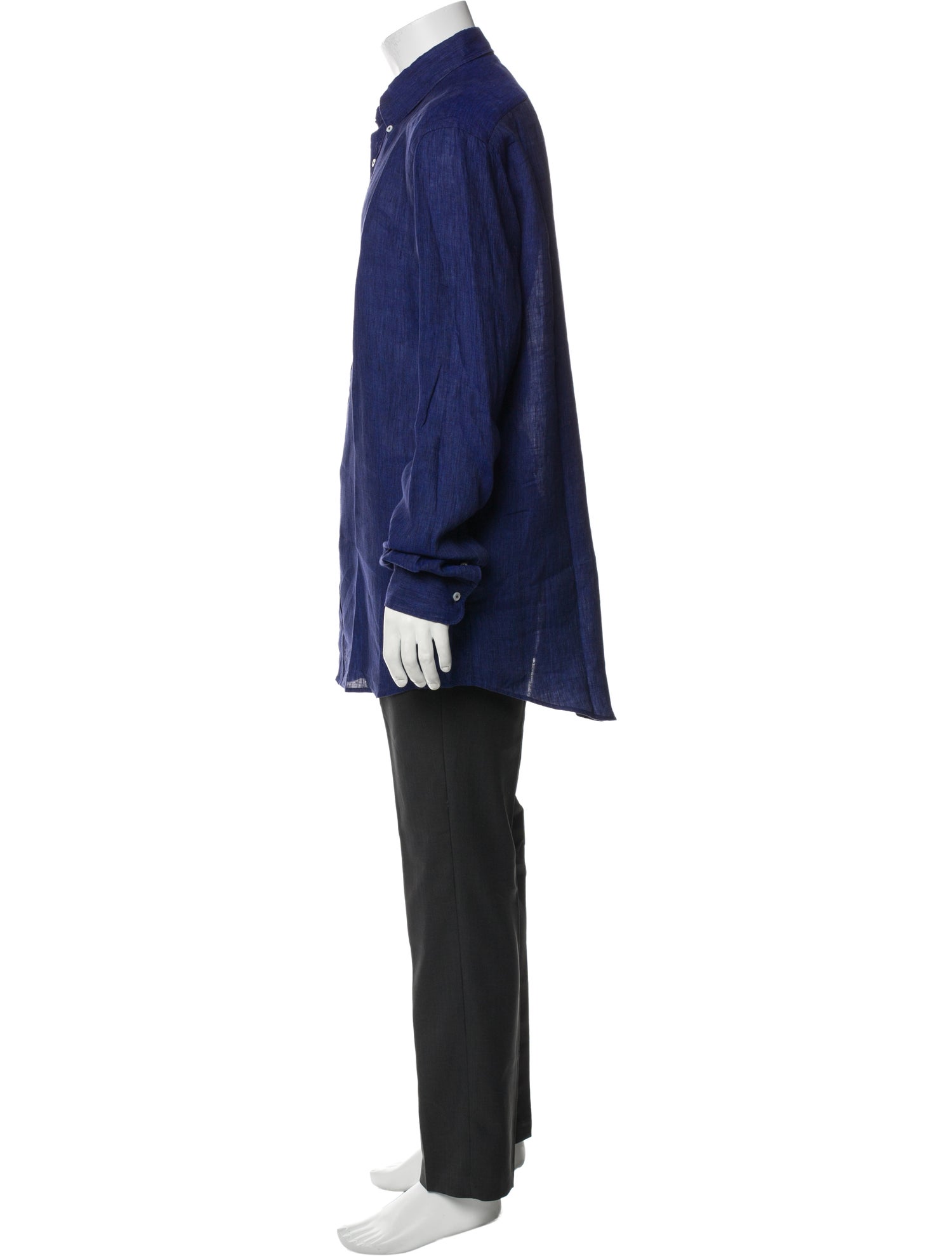 Bergdorf Goodman Linen Long Sleeve Shirt