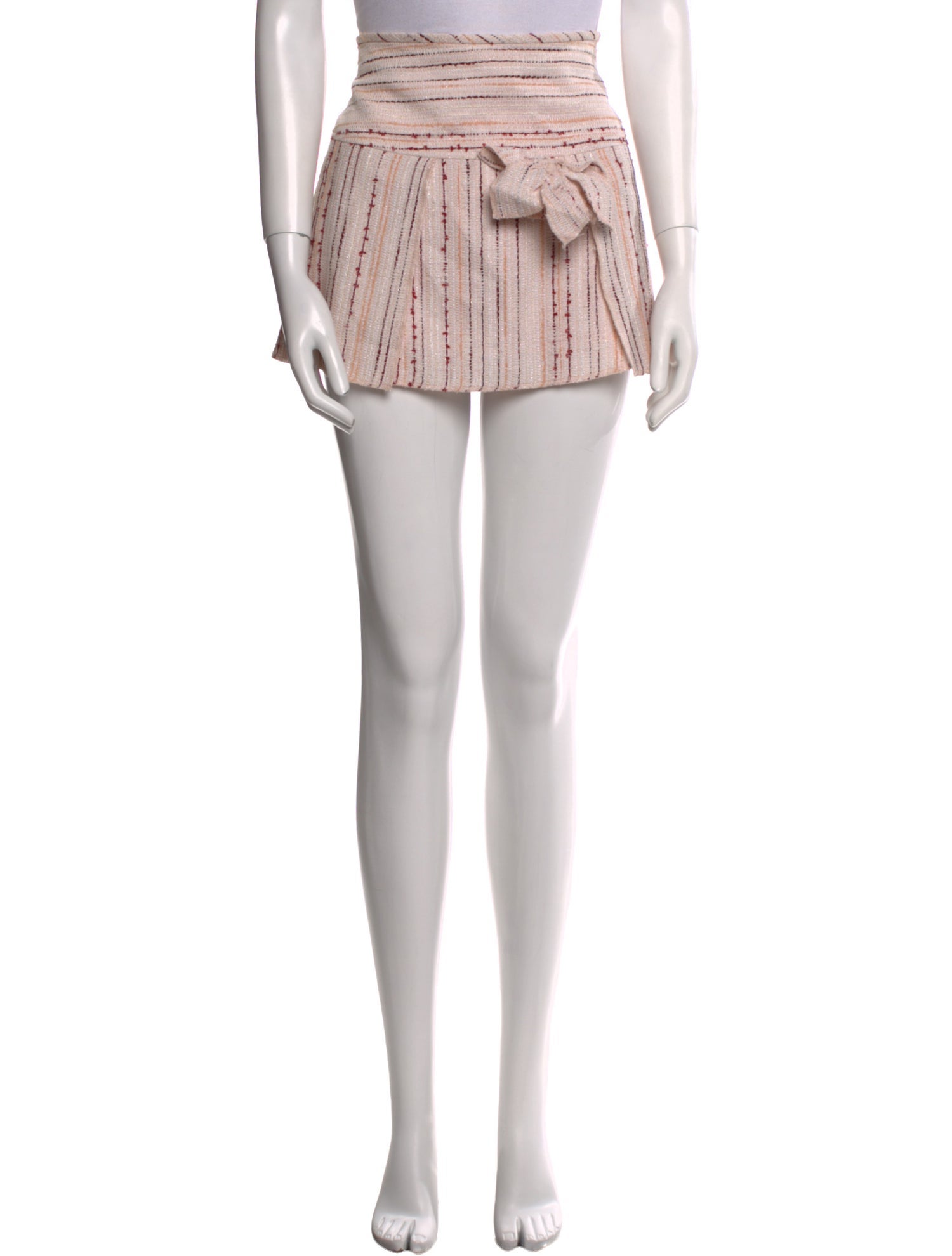 Bergdorf Goodman Striped Mini Skirt