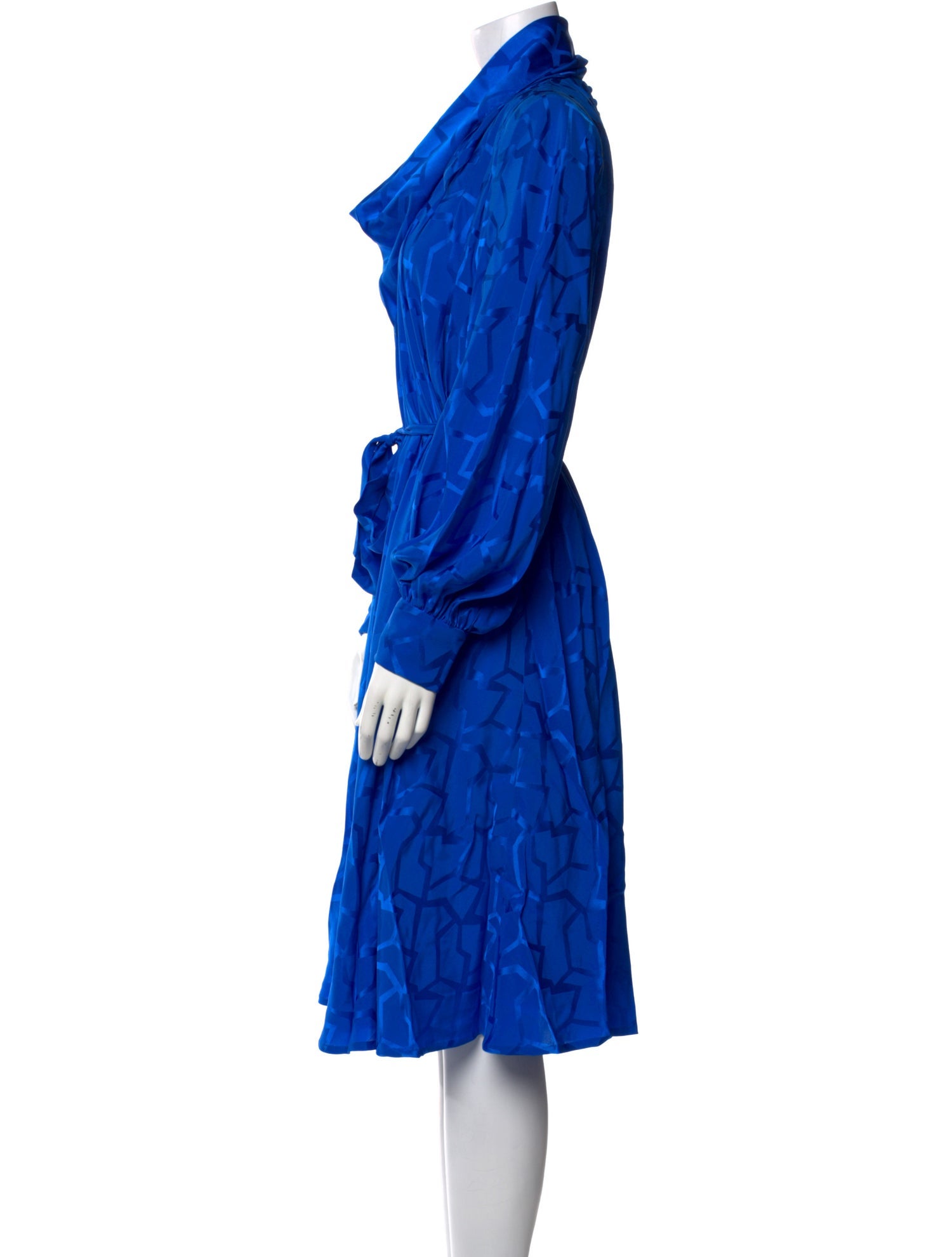 Pauline Trigere Silk Midi Length Dress