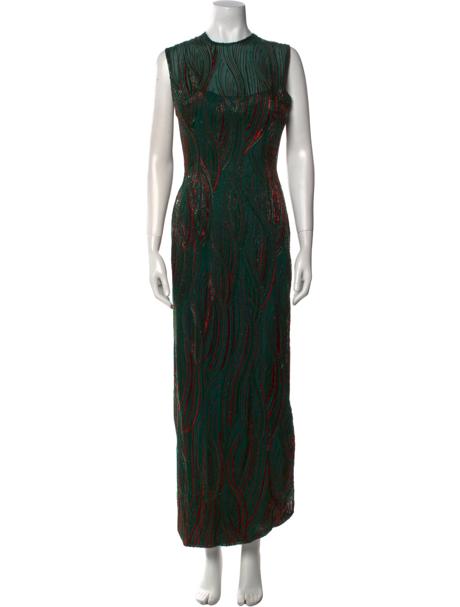 Vintage - Unbranded 1962 Corseted and Embellished Long Dress