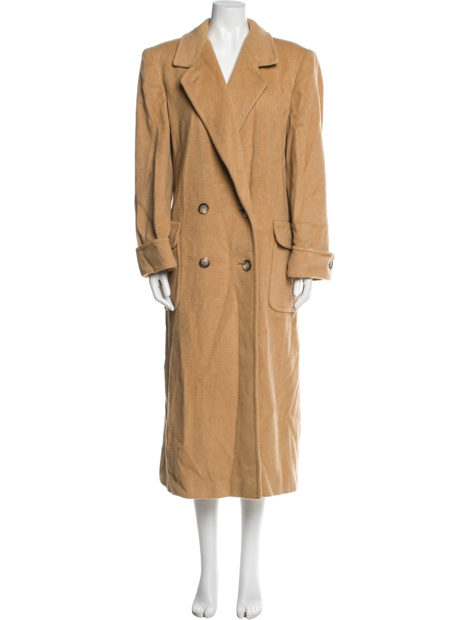 Regency Fur Camel Hair Trench Coat