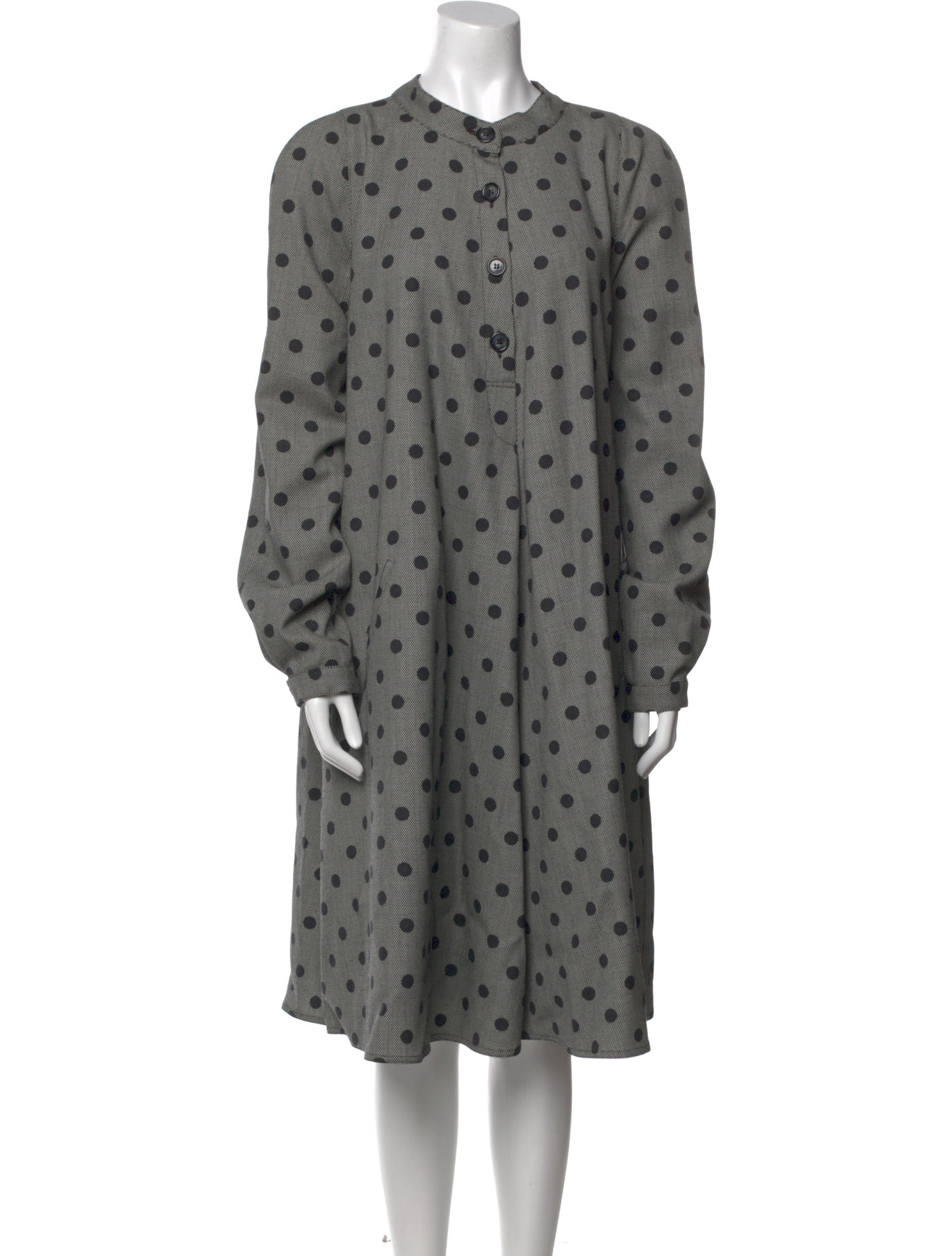 Bergdorf Goodman Wool Midi Length Dress