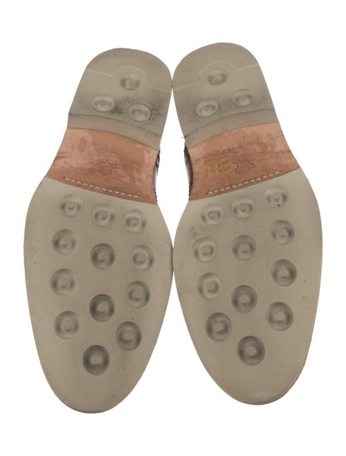 Bergdorf Goodman Leather Monk Straps