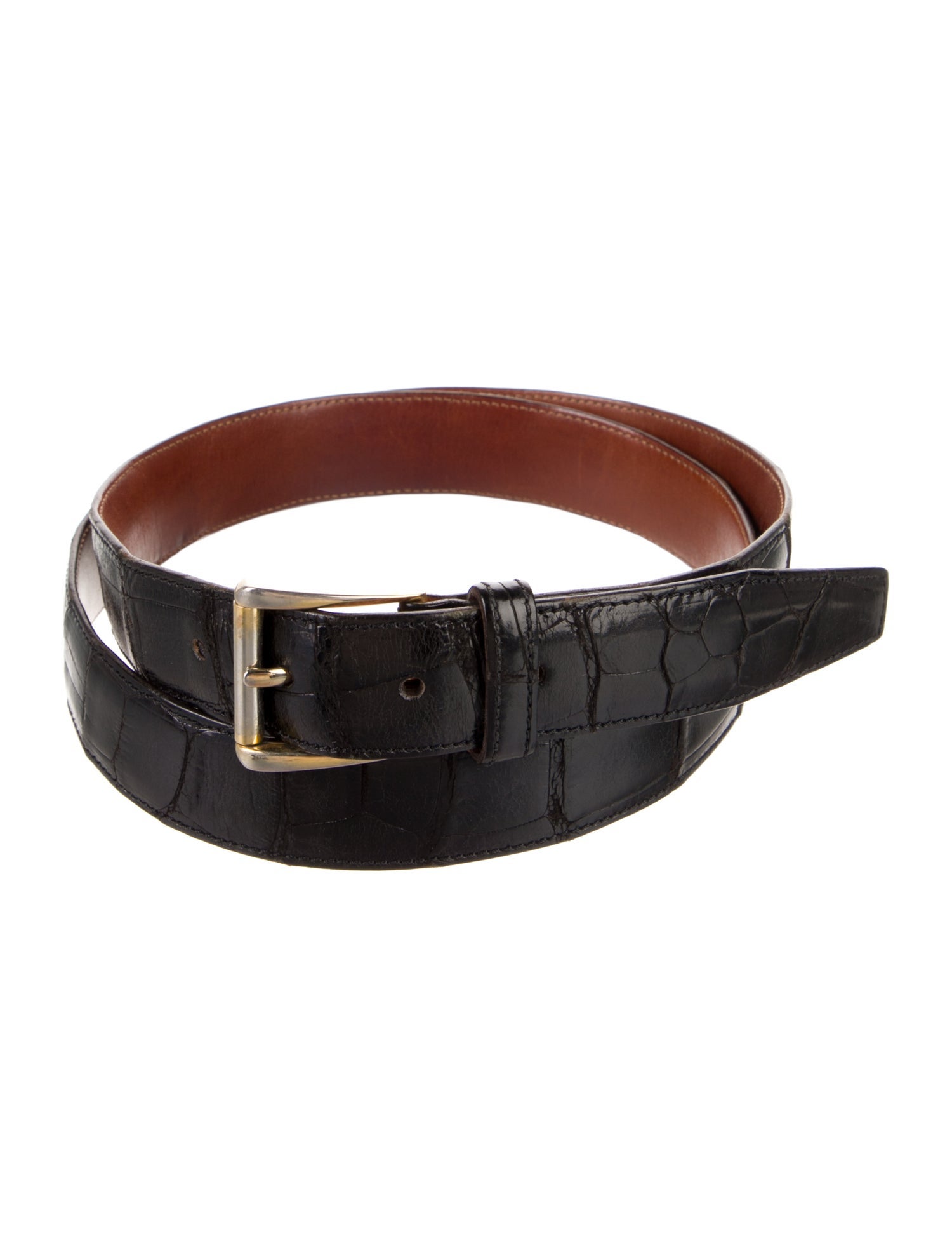 Bergdorf Goodman Embossed Leather Belt