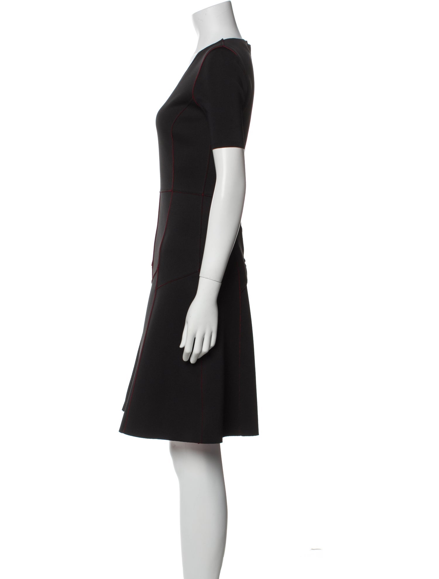 Bergdorf Goodman V-Neck Knee-Length Dress