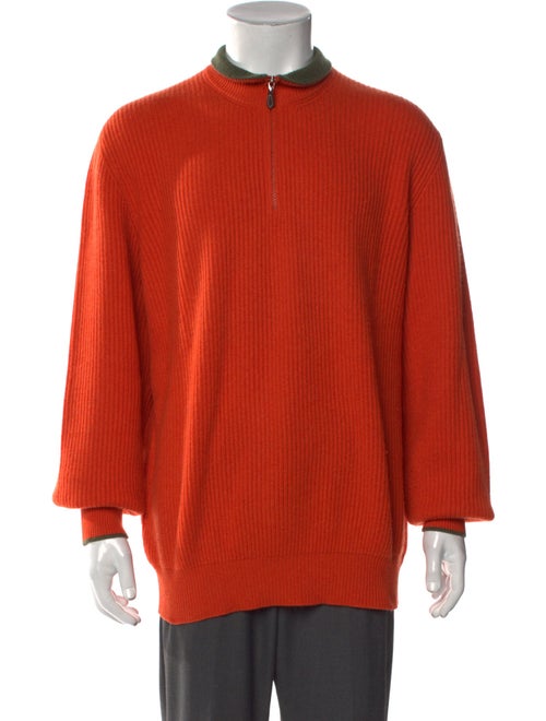 Bergdorf Goodman Cashmere Turtleneck Polo Sweater