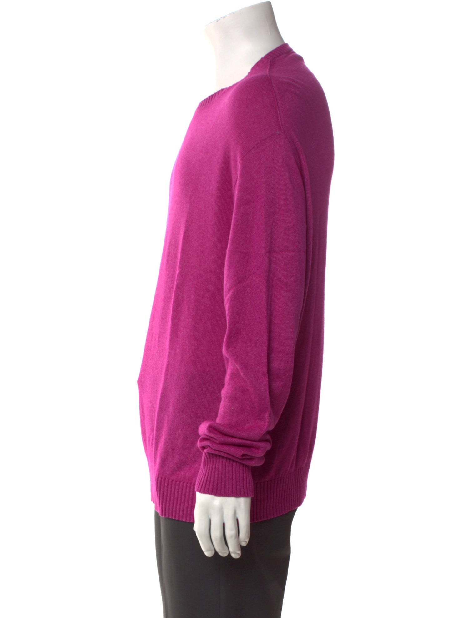 Bergdorf Goodman Silk Crew Neck Pullover