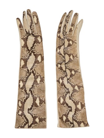 Bergdorf Goodman Python Gloves