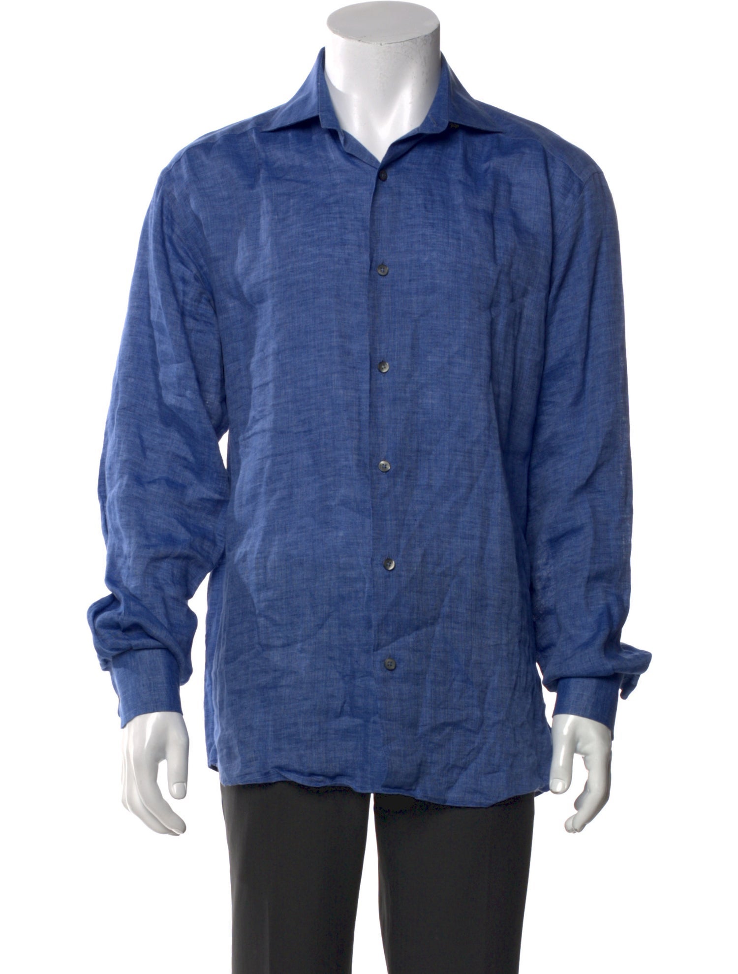 Bergdorf Goodman Linen Long Sleeve Shirt