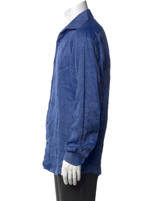 Bergdorf Goodman Linen Long Sleeve Shirt