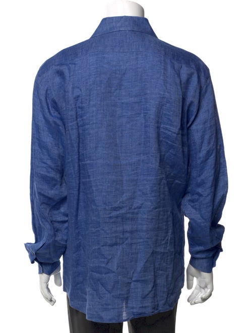 Bergdorf Goodman Linen Long Sleeve Shirt