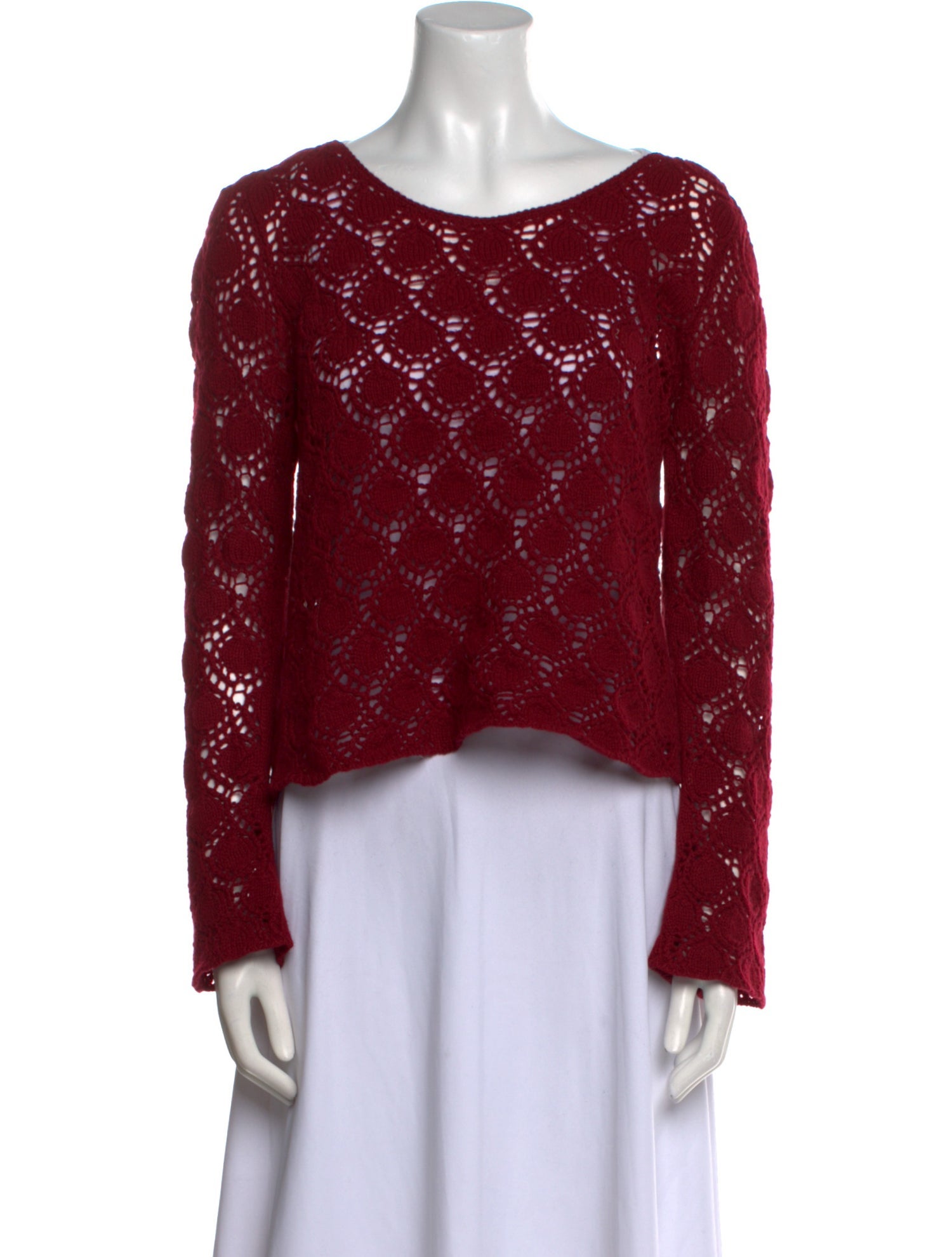 Bergdorf Goodman Cashmere Printed Sweater