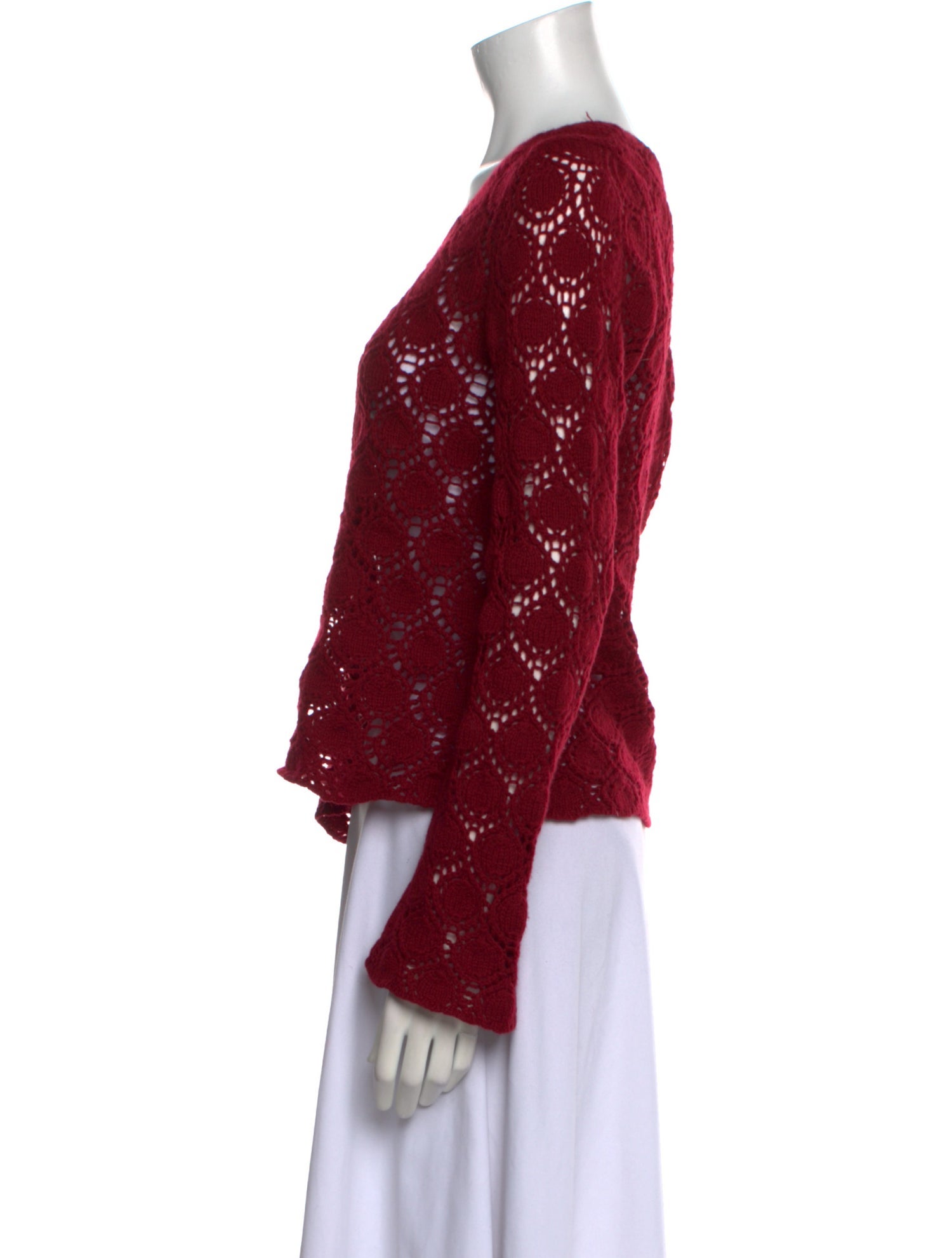 Bergdorf Goodman Cashmere Printed Sweater