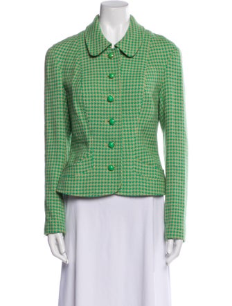 Bergdorf Goodman Houndstooth Print Evening Jacket