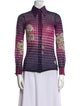 Bergdorf Goodman Printed Long Sleeve Button-Up Top