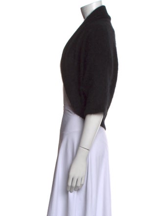 Bergdorf Goodman Angora Open Front Sweater