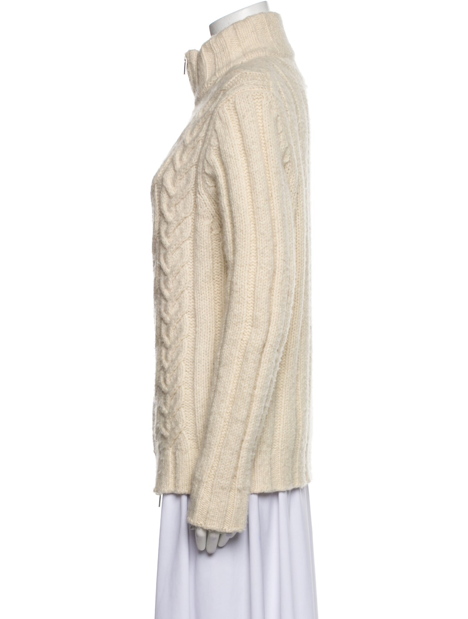 Bergdorf Goodman Wool Mock Neck Sweater