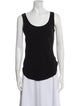 Bergdorf Goodman Silk Scoop Neck Top