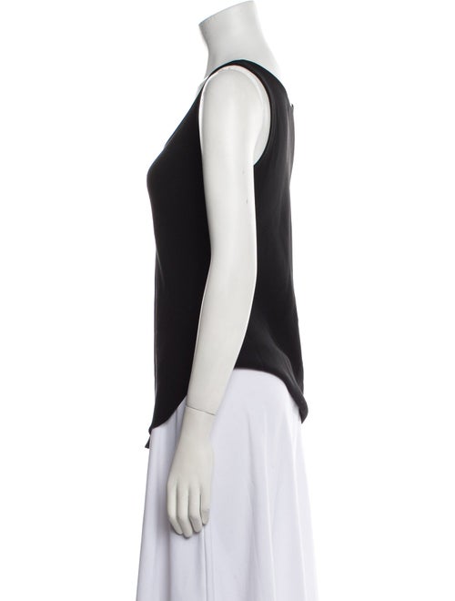 Bergdorf Goodman Silk Scoop Neck Top