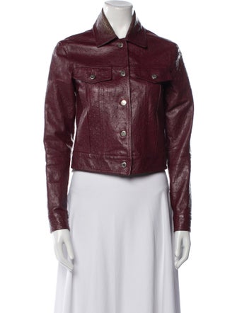 Bergdorf Goodman Calf Leather Biker Jacket