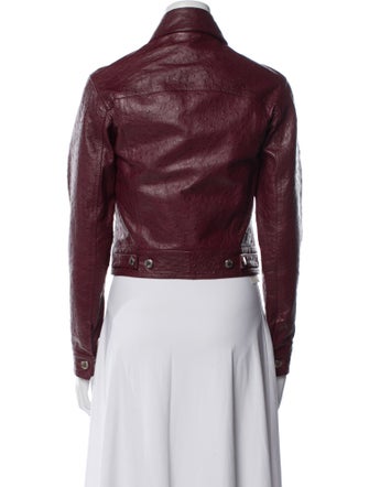 Bergdorf Goodman Calf Leather Biker Jacket